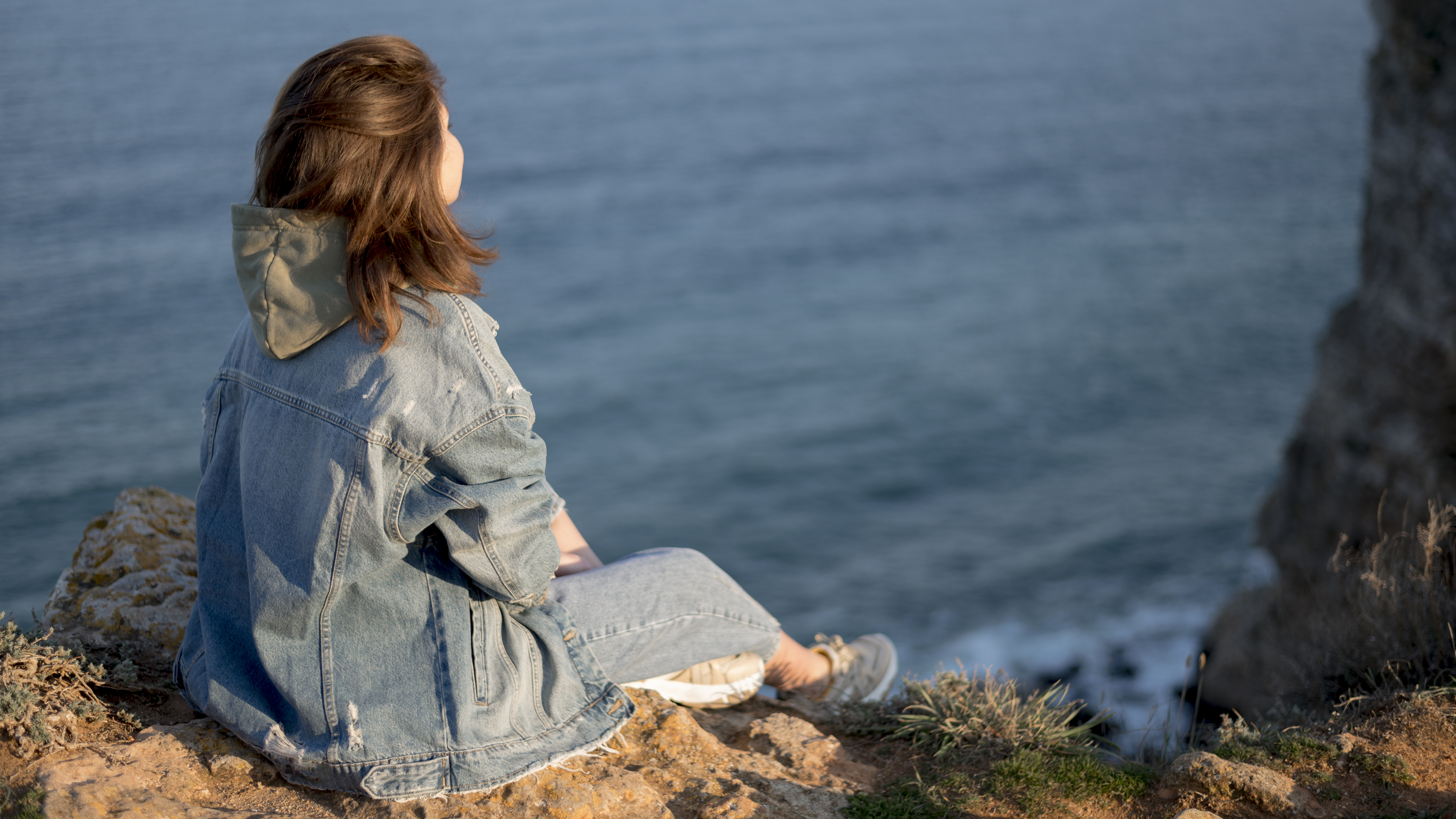 Person sitting quietly